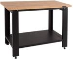 TRUTZHOLM Massive Werkbank Profiline XL Freistehend 110x69 cm 600kg Robust Stahl Holz