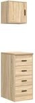 vidaXL Garagenschr&auml;nke 2 Stk Sonoma-Eiche Holzwerkstoff 3328325