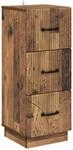vidaXL Schubladenschrank Altholz 33 x 34,5 x 87 cm Holzwerkstoff 895313