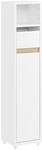 SoBuy Badezimmerschrank Schmal Badregal mit Schublade Nischenregal Wei&szlig; 20x96x20cm