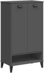 vidaXL Schuhschrank VIKEN Anthrazit Holzwerkstoff 374925