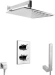 PaulGurkes Unterputz Duschsystem mit Thermostat Regendusche Duschset Messing...