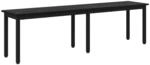 vidaXL Bank Schwarz Eichen-Optik 160 x 35 x 45 cm Holzwerkstoff 892602
