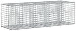 vidaXL Gabionen Hochbeet Silber 180 x 60 x 55 cm Verzinkter Stahl 42033323
