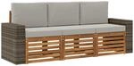 vidaXL Sofagarnituren mit Kissen 3 Stk Massivholz Akazie 3383977