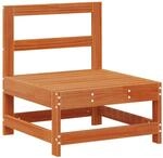 vidaXL Garten Mittelssofa Massives Kiefernholz Wachsbraun 865491
