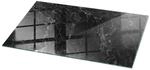 Tulup Tischplatte Ge&auml;dertes Marmormuster Couchtisch Platte 140x70 cm Schwarz