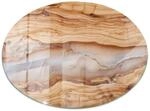 Tulup Tischplatte Naturholz mit Harz Glastischplatte 70x70 cm Beige Tischplatte