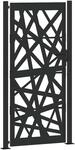 vidaXL Gartentor Schwarz 105x205 cm Stahl Leichtes Design 4100953