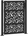 vidaXL Gartentor Schwarz 105 x 130 cm Stahlblatt-Design 4100960