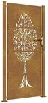 vidaXL Gartentor 105x205 cm Cortenstahl Baumdesign 153165