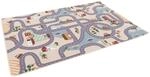 Snapstyle Kinder Spiel Stra&szlig;enteppich Beige 100x200cm