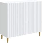 vidaXL Sideboard Wei&szlig; 89 x 34,5 x 80 cm Holzwerkstoff 894645