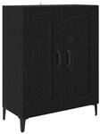 vidaXL Sideboard Schwarz Eichen-Optik 69,5 x 34 x 90 cm Holzwerkstoff 886239