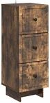 vidaXL Schubladenschrank Ger&auml;ucherte Eiche 33 x 34,5 x 90 cm 893930