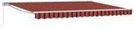 vidaXL Manuell Einziehbare Markise Orange, Schwarz und Gelb 4 x 3 m 3420253