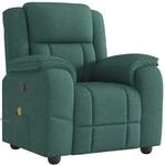 vidaXL Massagesessel Dunkelgr&uuml;n Stoff 4015716