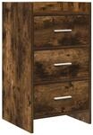 vidaXL Nachttische Ger&auml;ucherte Eiche 40 x 36 x 70 cm Holzwerkstoff 8011031