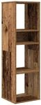 vidaXL B&uuml;cherregal Altholz-Optik 34x31x112 cm Holzwerkstoff 860290