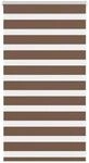 vidaXL Doppelrollo Braun 90x100 cm Stoffbreite 85,9 cm Polyester 4014311