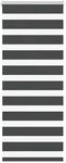 vidaXL Doppelrollo Schwarz 60x150 cm Stoffbreite 55,9 cm Polyester 4014227
