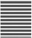 vidaXL Doppelrollo Schwarz 135x100 cm Stoffbreite 130,9 cm Polyester 4014216