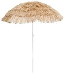 Lex Hawaii Sonnenschirm Bastschirm &Oslash; 160 cm UV30+ Strandschirm Knickschirm...