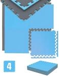 eyepower Fitnessmatte 50 x 50 x 2 cm 4er Set Grau