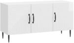 vidaXL TV-Schr&auml;nk Hochglanz Wei&szlig; 99 x 34,5 x 50 cm Holzwerkstoff 894949