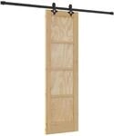 vidaXL Schiebet&uuml;r ORKDAL Natur 61 x 198,5 cm Massives Kiefernholz 3445548