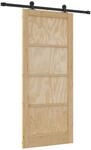 vidaXL Schiebet&uuml;r ORKDAL Natur 86 x 198,5 cm Massives Kiefernholz 3445492