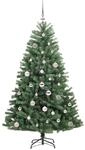 vidaXL K&uuml;nstlicher Klappbarer Weihnachtsbaum mit 150 LEDs Gr&uuml;n 150 cm 3395480
