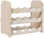 vidaXL Weinregal 43x25x37 cm Massivholz Kiefer 4007555