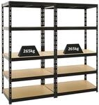PROREGAL Mega Deal 2x Schwerlastregal Tiger HxBxT 180 x 90 x 60 cm Fachlast 265 kg