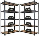 PROREGAL Mega Deal 2x Schwerlastregal Giant Ragnar HxBxT 200x120x50cm 5