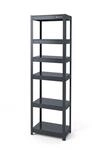 JAN NOWAK Schmales Metallregal JOHNNY 180 x 45 x 42 cm Anthrazit