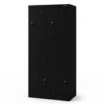 JAN NOWAK Kleiderschrank in L-Form JULIA 185x80x40 cm Schwarz
