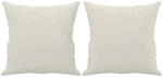 vidaXL Zierkissen 2 Stk Creme 40x40 cm Samt 349493