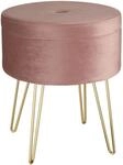 Tectake Sitzhocker Mit Stauraum Ava Rund 37 5 x 44 5 cm 37 50 x 37 50 x 44 50 cm
