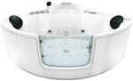 AcquaVapore Whirlpool Pool Badewanne Eckwanne Wanne W60-TH 140x140 mit T&uuml;r...