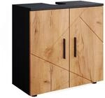 Vicco Waschbeckenunterschrank Irma Anthrazit/Eiche 60 x 59 cm