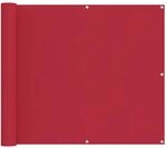 vidaXL Balkonsichtschutz Rot 90 x 200 cm Oxford-Stoff 42030809