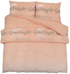 vidaXL Bettw&auml;sche-Set Rosa 225x220 cm Baumwolle 136520