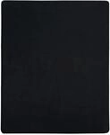 vidaXL Spannbettlaken Jersey Schwarz 90x200 cm Baumwolle 136210