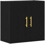 vidaXL Wandmontierter Schrank Schwarz Eichen-Optik 60 x 31 x 70 cm 862943
