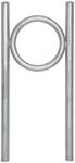 TRUTZHOLM Fahrradanlehnb&uuml;gel 116,5 x 52,5 cm Stahl Durchmesser 50 mm Typ O
