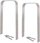 TRUTZHOLM 2x Fahrradanlehnb&uuml;gel 117x80 cm Edelstahl 13 mm Typ U