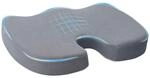 vidaXL Sitzkissen mit Kissen Grau 47 x 37 x 8 cm Mit Netz 42012684