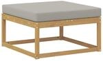 vidaXL Outdoor-Fu&szlig;hocker Polyester Wei&szlig; 901532