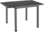 Tectake Aluminium Gartentisch Inca F&uuml;r 4 6 Personen Ausziehbar Lamellen In